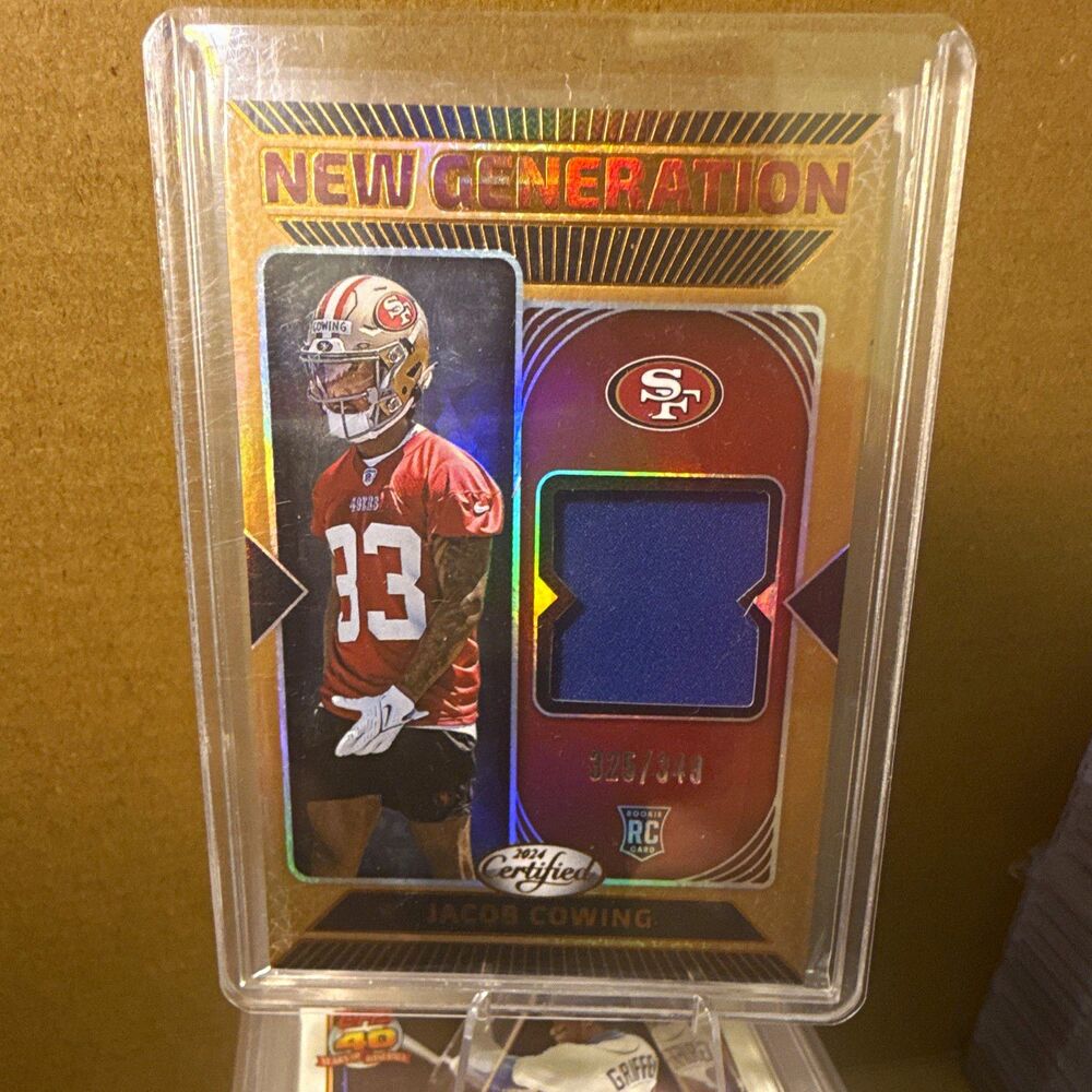 Panini Certified Jacob Cowing New Generation Jerseys Mirror Bronze RC MEM /349